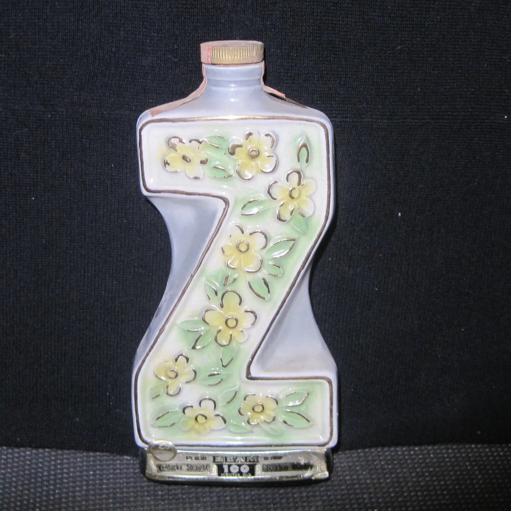 Jim Beam "Z" Decanter ZIMMERMAN'S LIQUORS Chicago - I Will, Empty
